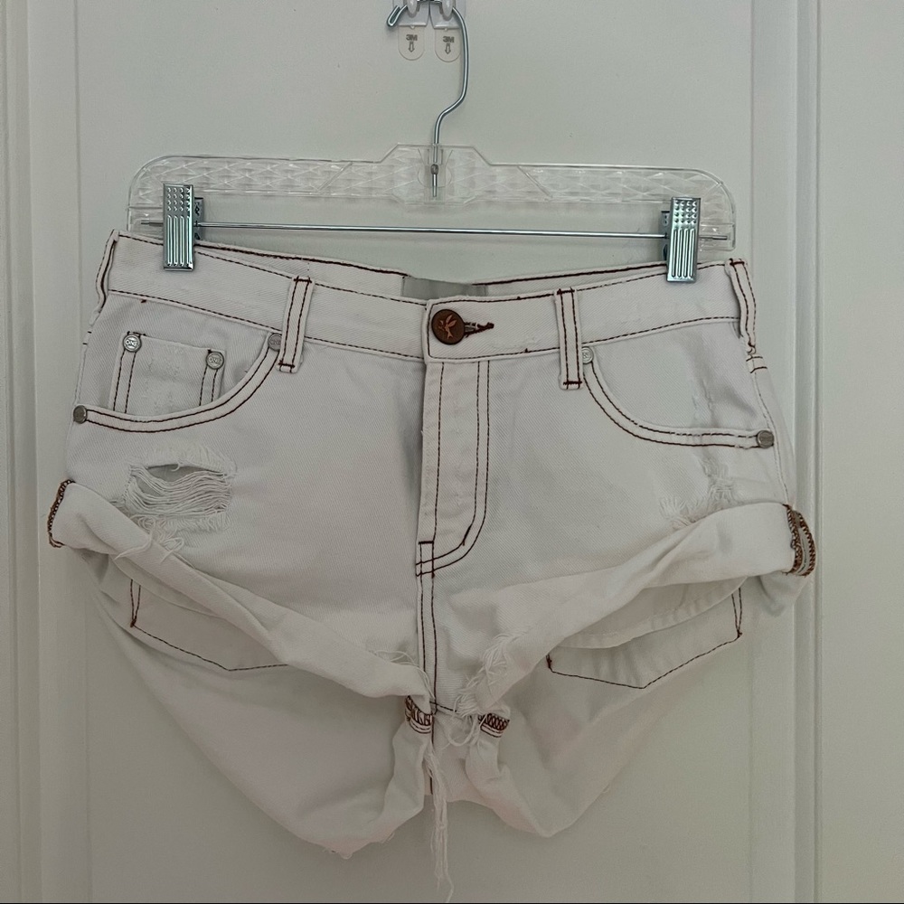 One teaspoon white bandit shorts